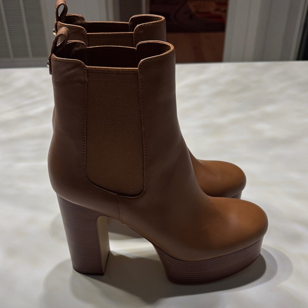 Brown Leather Ankle Boots - Picture 2 of 4